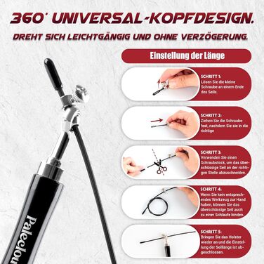 Стрибкове канат Springseil Speed Rope для фітнесу, боксу та MMA. Регульоване канат 300см з алюмінієвою ручкою та системою подвійного підшипника. Включає постер з тренуваннями. Чорний колір.