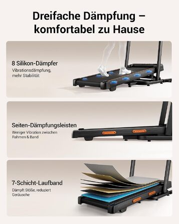 Бігова доріжка LONTEK Walking Pad з нахилом 40%, компактна доріжка для дому, швидкість до 10 км/год, чорна