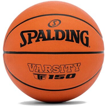 Баскетбольний м'яч Spalding TF-150 Varsity, гумовий, офіційний розмір 7, помаранчевий, для всіх типів покриття