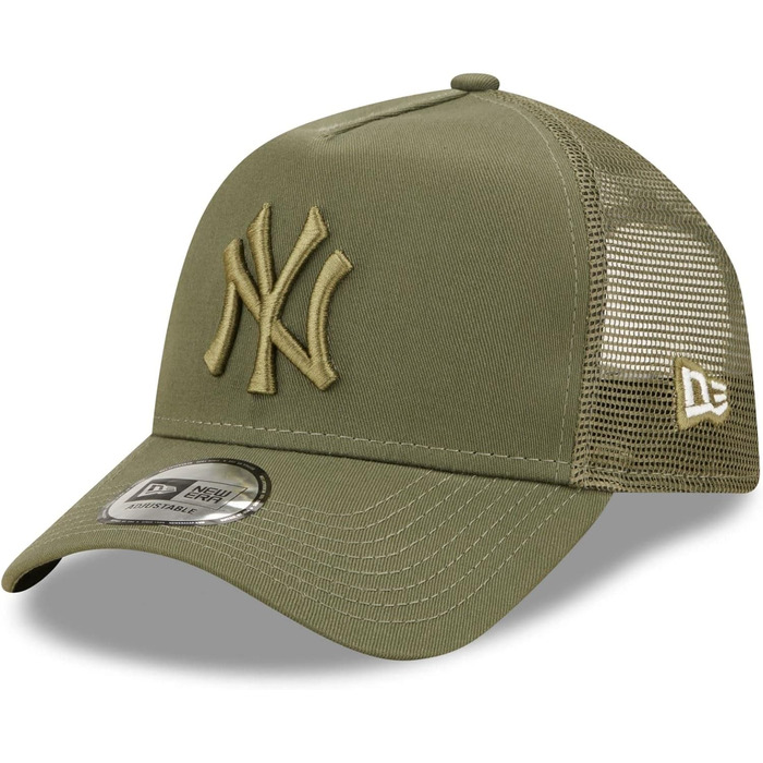 Кепка New Era New York Yankees з сіткою Olive A-Frame, регульована, універсальний розмір