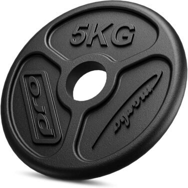 Комплект млинців для штанги Marbo Sport Olympia з чавуну, Ø51 мм, 2×25 кг