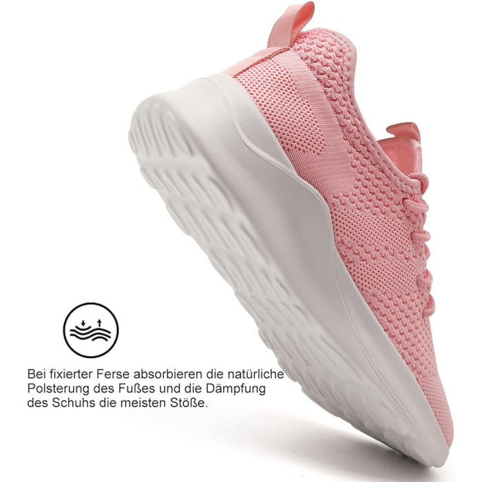 Жіночі кросівки для бігу та тенісу Damen Rosa 39 EU: Легкі, дихаючі, нековзні