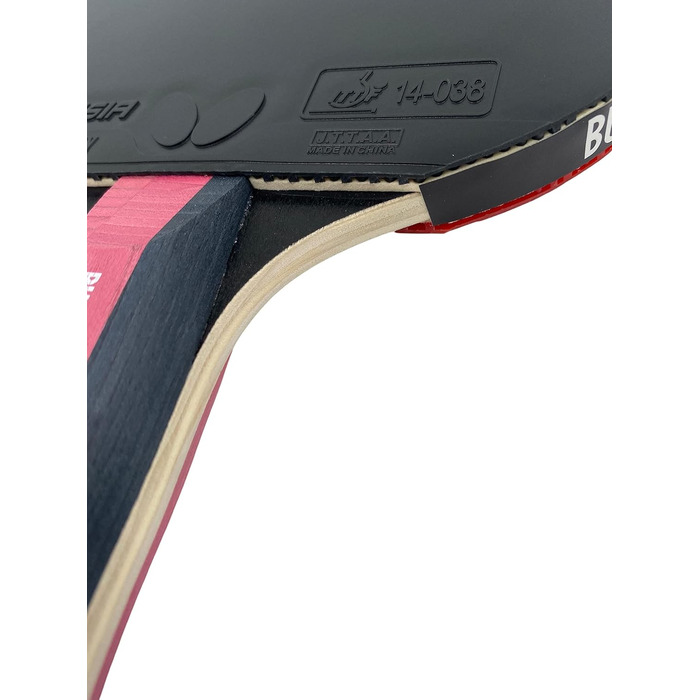 Тенісна ракетка Butterfly Timo Boll Black/Ruby Red для настільного тенісу, рубіново-червона