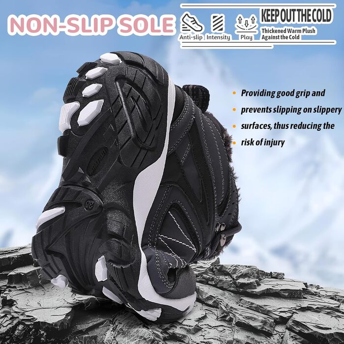 Зимові черевики ASHION для жінок: утеплені, водонепроникні, для ходьби та відпочинку на природі, розмір 36-42, колір: темно-синій