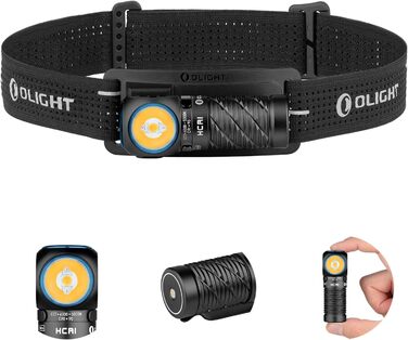 OLIGHT Perun 3 Mini - ліхтар налобний LED акумуляторний, 920 люмен, HCRI, 8 режимів, IPX8, для активного відпочинку, риболовлі, чорний