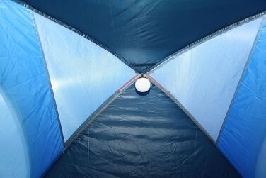 Купол намет High Peak Monodome XL, 4 особи, намет-іглу, для кемпінгу та фестивалів, з тент-ящиком, блакитний/сірий