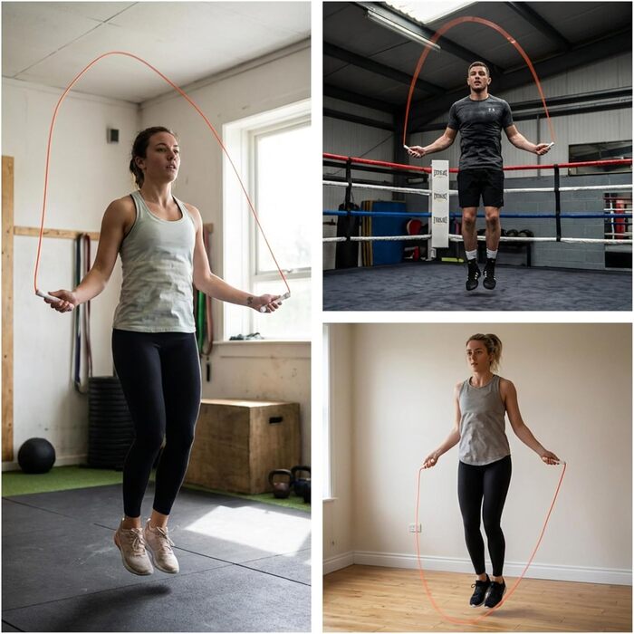 Професійний стрибальний шнур Elevate Speed Rope MAX з міцного ПВХ з нейлоновим сердечником, 5 мм, до 3 метрів, помаранчевий