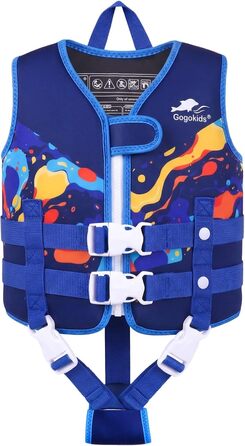 Дитячий жилет для плавання Gogokids для малюків 1-5 років (15-30 кг), блакитний