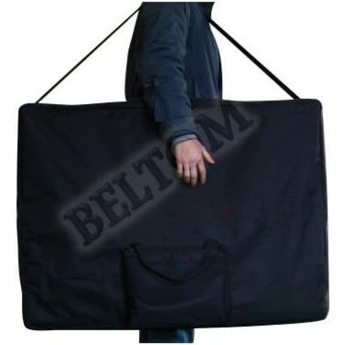 Мобільний масажний стіл Beltom® з 4 зонами, складаний, для косметологічних процедур - чорний