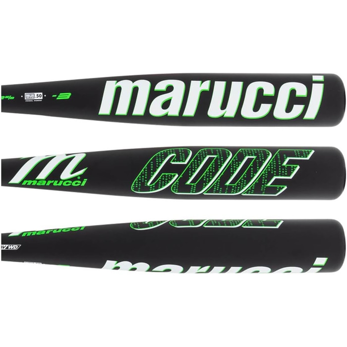 Бейсбольна бита Marucci Code для хлопчиків, 31' / 23 oz (Чорний)