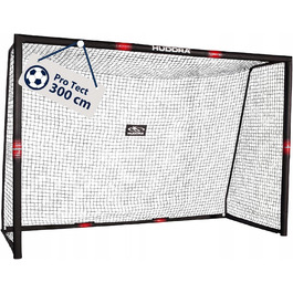 Футбольні ворота Hudora Pro Tect 3x2м, переносні (300x200 см) + сітка та кілки для кріплення
