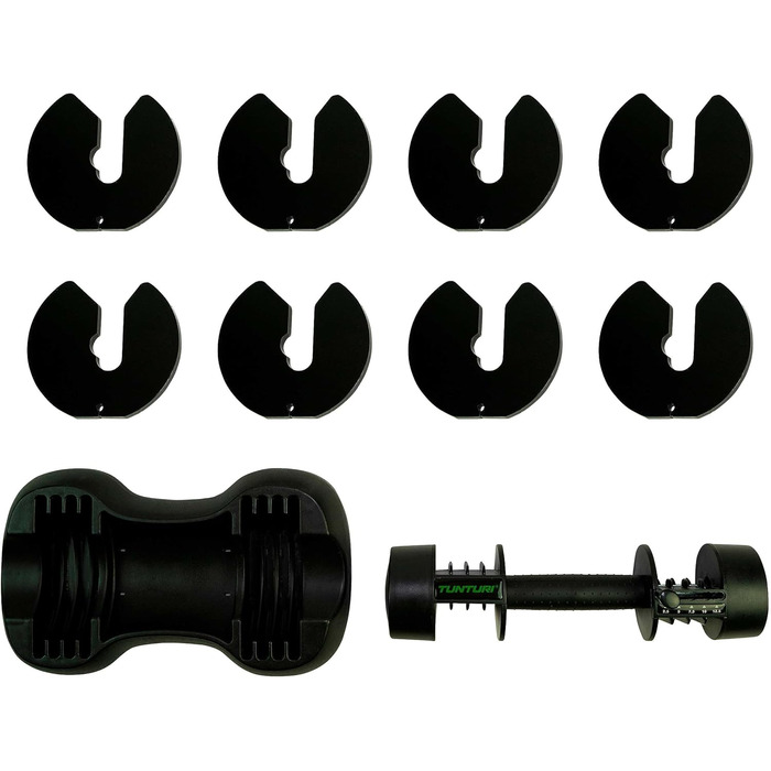 Регульована гантеля Tunturi Selector до 12,5 кг, крок 2,5 кг