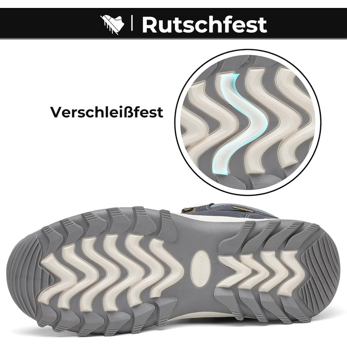 Зимові черевики Mishansha для чоловіків та жінок. Теплі, з підкладкою, зимові чоботи. Outdoor, 36-48 EU, розмір 42 EU, блакитні