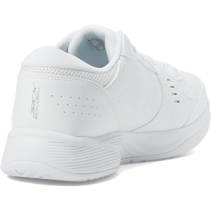 Кросівки для піклболу Skechers Viper Court Smash для жінок, біло-сріблясті, для залів та відкритих майданчиків, Relaxed Fit