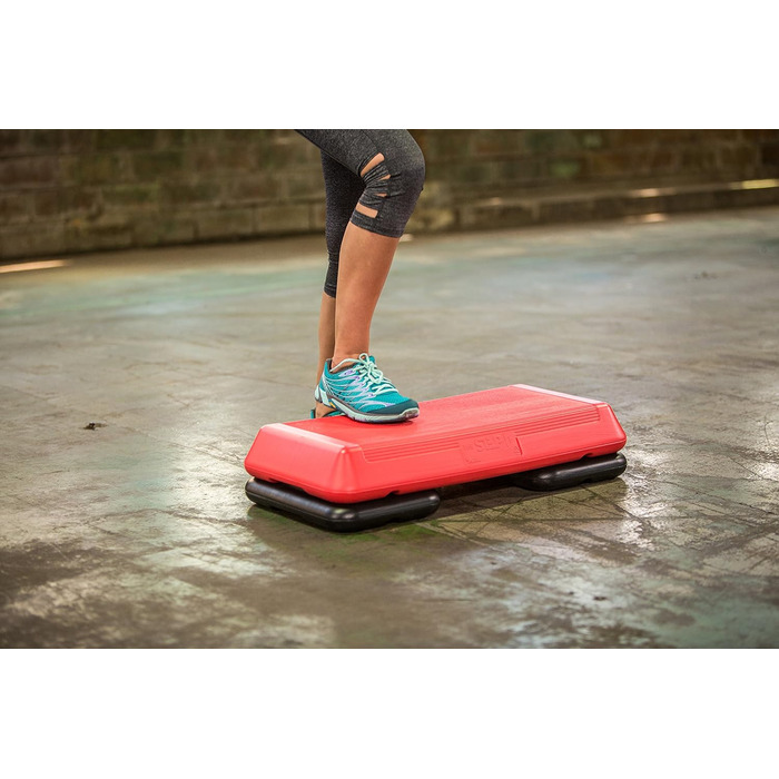 Аеробна платформа The Step Der Schritt Freestyle 72,4×36,8×10,2 см, червона/чорна