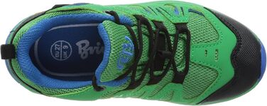 Дитячі трекінгові кросівки Brütting Expedition для хлопчиків та дівчаток (27 EU, зелено-синьо-чорні)
