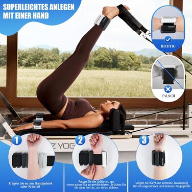 Важкі манжети для ніг BECOJADDE 0.45 кг / 0.9 кг (набір 2 шт.) для занять спортом, фітнесом, кардіо та силовим тренуванням. Чорний колір.