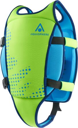 Дитячий рятувальний жилет AQUASPHERE, зелений, для хлопчиків та дівчаток 2-6 років, із регульованими ременями, для плавання