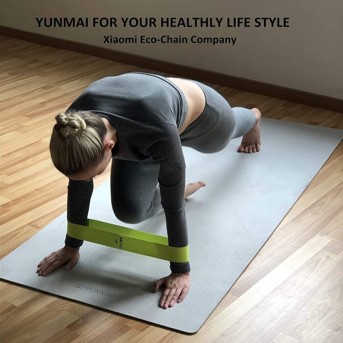Гумові стрічки для фітнесу YUNMAI (3 шт.) з сумкою: еластичні, нековзні, для тренувань вдома, йоги, реабілітації