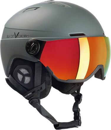 Шолом гірськолижний Black Crevice Calgary з візором, Gun mat/Silver, S/M (54-57 см)