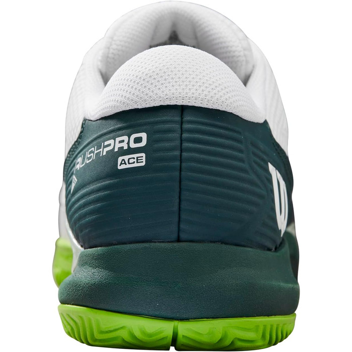 Тенісне взуття Wilson Rush Pro Ace для жінок, 43 1/3 EU, білий, Ponderosa Pine, Jasmine Green