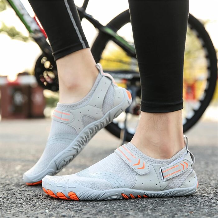 Водні черевики FANSU для дорослих, сірі, з клямкою, для плавання та відпочинку на пляжі, чоловічі та жіночі, швидковисихаючі, антиковзаючі