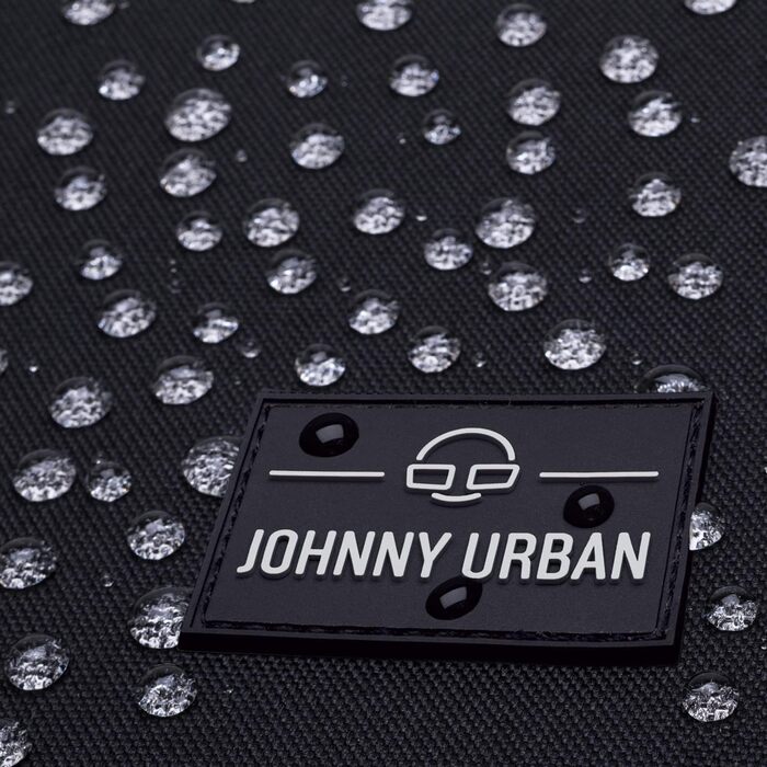 Велосумка на багажник Johnny Urban Jona Medium 2 в 1 рюкзак і сумка, водовідштовхувальна, чорна, поліестер, для жінок і чоловіків