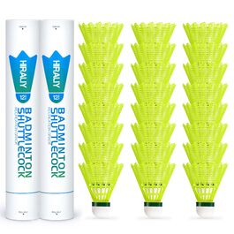 Волан для бадмінтону HIRALIY нейлон, 12/24 шт., висока швидкість, для тренувань та гри в приміщенні/на вулиці, для молоді