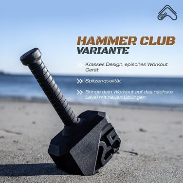 Гиря молот Tribe WOD 16 кг з чавуну для крос-тренінгу, розвитку м'язів і фітнесу, універсальна для чоловіків і жінок