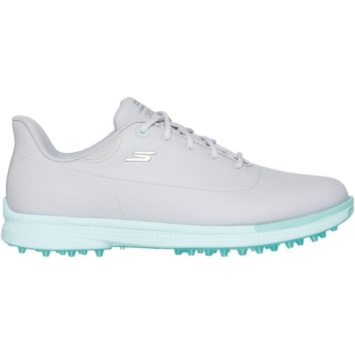 Жіноче golf-взуття Skechers Go Jasmine з шипами, водонепроникне, сірий, м'ятний, 38.5 EU