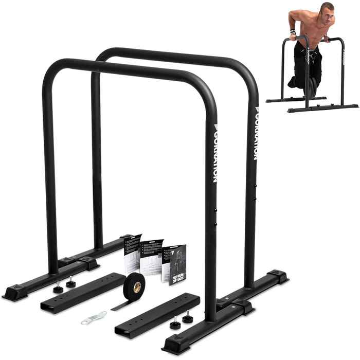 GORNATION Турнік для віджимань преміум-класу: регульований турнік для дому та вулиці, стійкий та зручний