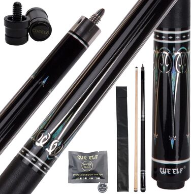 Професійний бильдардний кий CUEELF з канадського клена, 13 мм наконечник, 19/19.5/20/20.5/20.5 мм, 595 мл, 20 oz, зелений