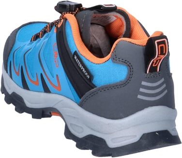 Дитячі водонепроникні черевики CMP Byne Low WP для прогулянок, антрацит, кислотно-зелений (30 EU, синій Reef)