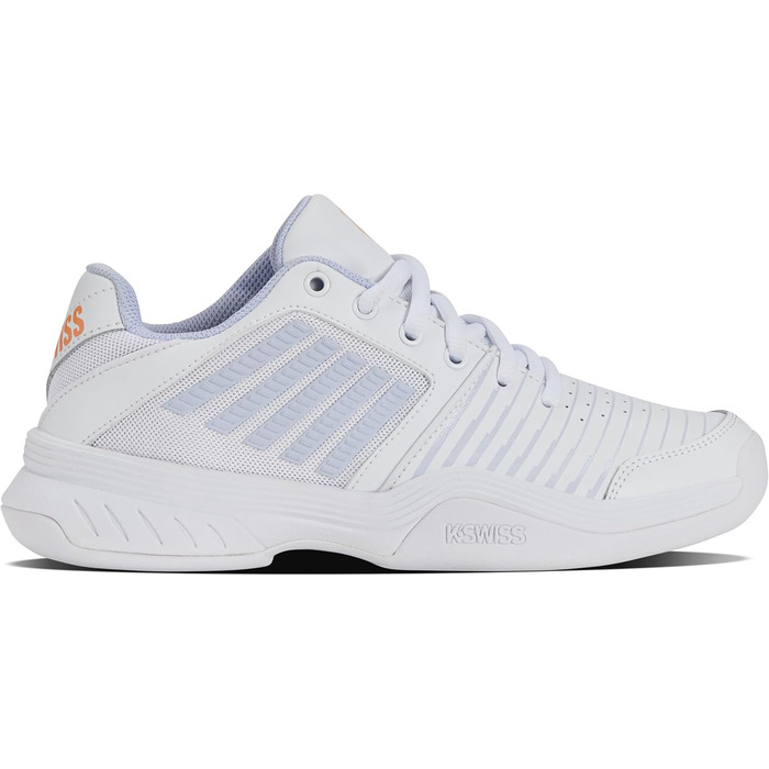 Кросівки для тенісу K-Swiss Court Express Carpet - унісекс, білі, персикові, розмір 33.5 EU