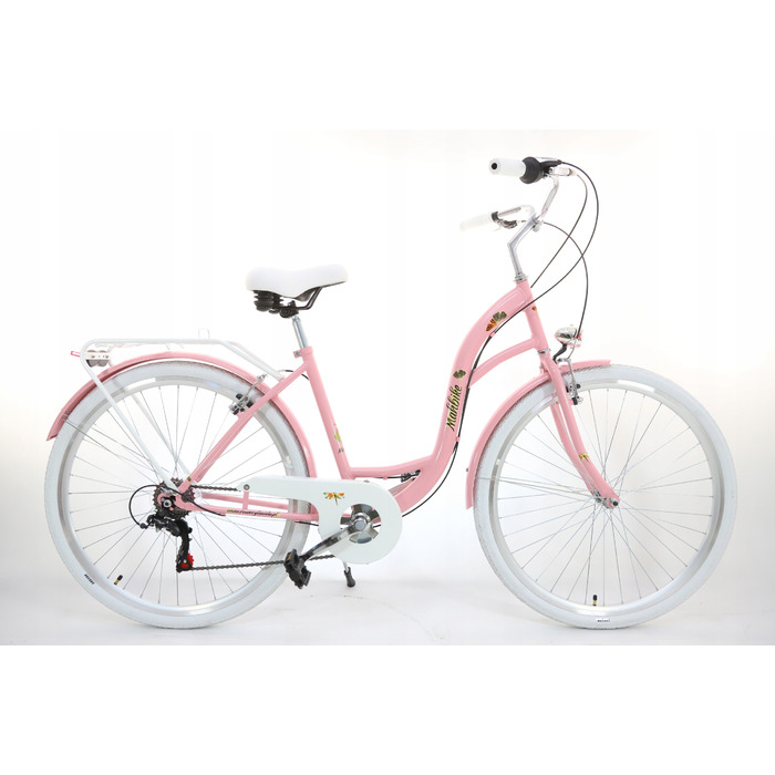Стильний жіночий велосипед 28'' Shimano 7 швидкостей, рожевий, легкий та комфортний