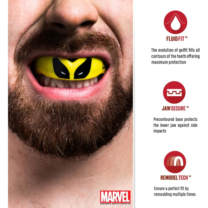 Захисна капа Marvel Wolverine для дорослих, для єдиноборств, боксу, MMA, регбі, кікбоксингу, хокею, преміум-якість