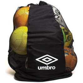 UMBRO мішок для футбольних м'ячів, чорний, сумка для зберігання та перенесення
