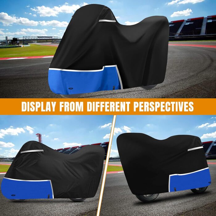 Водонепроникний чохол для мотоцикла BMW R1250GS, R1300GS, F650GS, F750GS (з кофрами), тканина Oxford 420D, всесезонний захисний чохол від дощу та сонця