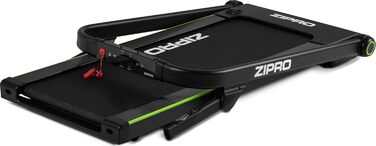 Бігова доріжка ZIPRO Jogger для дому, електрична, складана, LED-дисплей, вимірювання пульсу, 12 програм тренувань, тримач для смартфона, колеса для транспортування, мотор 1,5 к.с., швидкість 1-16 км/год
