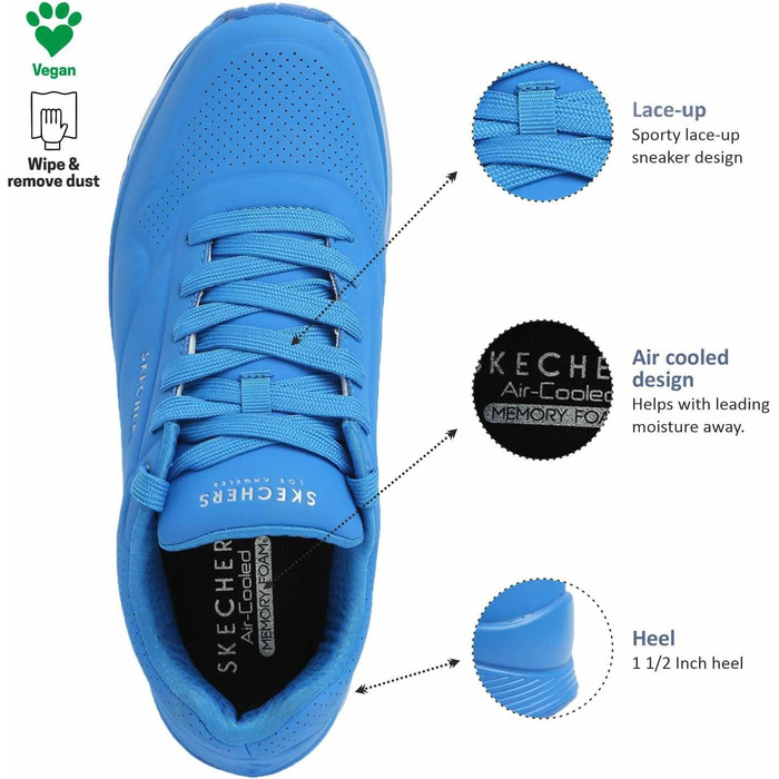 Кросівки Skechers Uno Stand On Air для чоловіків, синій Durabuck, 42 EU