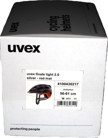 Велосипедний шолом Uvex Finale Light 2.0 MTB, матовий сірий/червоний, 56-61 см, 2022