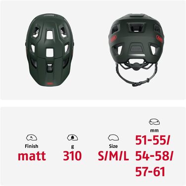 ABUS MoDrop MTB-Шолом — міцний велосипедний шолом з хорошою вентиляцією для маунтенбайку, унісекс, регульована посадка