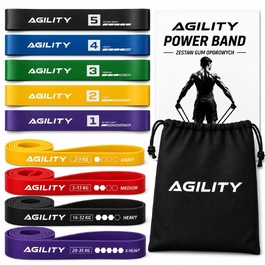 Набір фітнес-резисторів для силових тренувань та розтяжки Agility 9в1