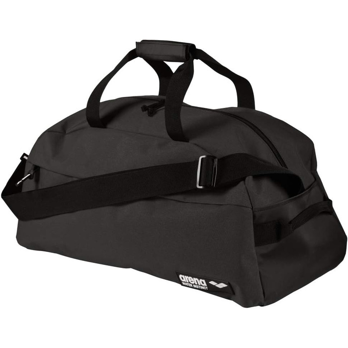 Сумка Arena Team Duffle 25 л для спорту, плавання та подорожей, з відділенням для вологого одягу, знімний ремінь, чорна