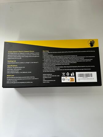 Електричні рукавички AROMA SEASON Snow S/M сірі, з підігрівом