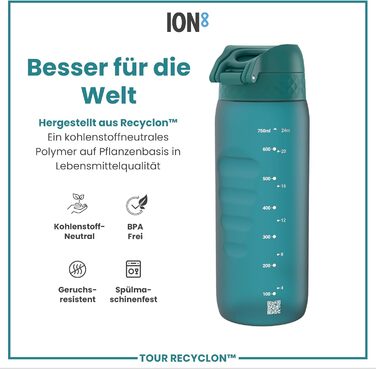 ION8 Фляга для води Aqua Evo, 750 мл