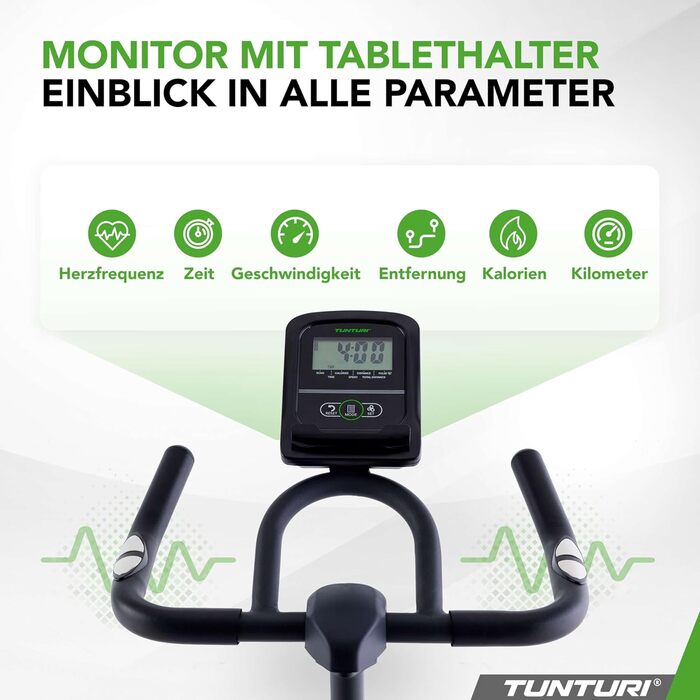 Велотренажер Tunturi Cardio Fit S20 Sprinter - З низьким порогом входу, Bluetooth, ручне регулювання опору