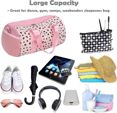 Спортивна сумка для дівчаток для балету та плавання, фіолетова (дизайн Liebe Rosa)