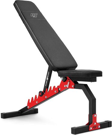 Marbo Sport-Set MH7: Регульована лавка, стійки, штанга, гантелі, диски 83/113 кг