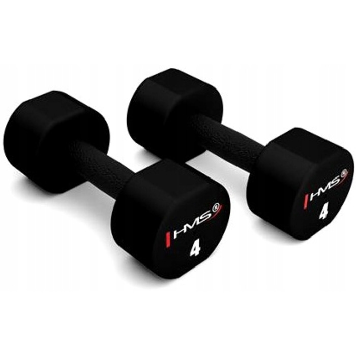 Набір гантелей для фітнесу та тренувань, 2 x 4 кг (загальна вага 8 кг)